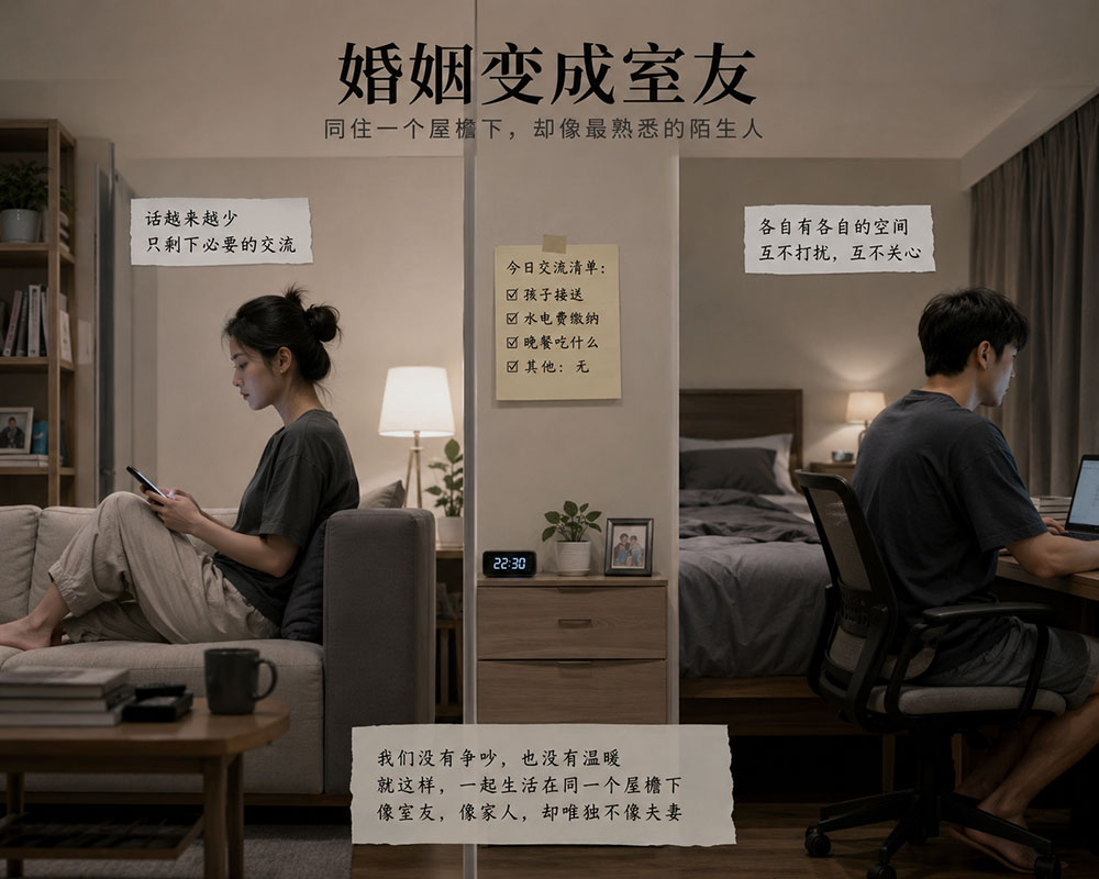 我们为什么在婚姻里越来越像室友？