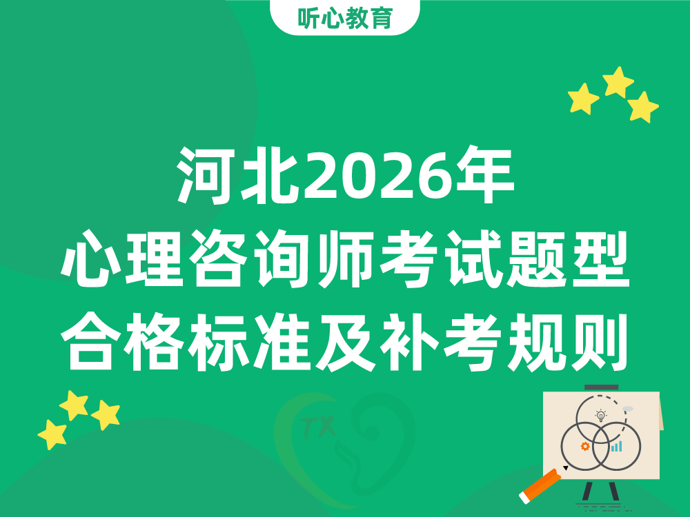 河北2026年心理咨询师考试题型、合格标准及补考规则