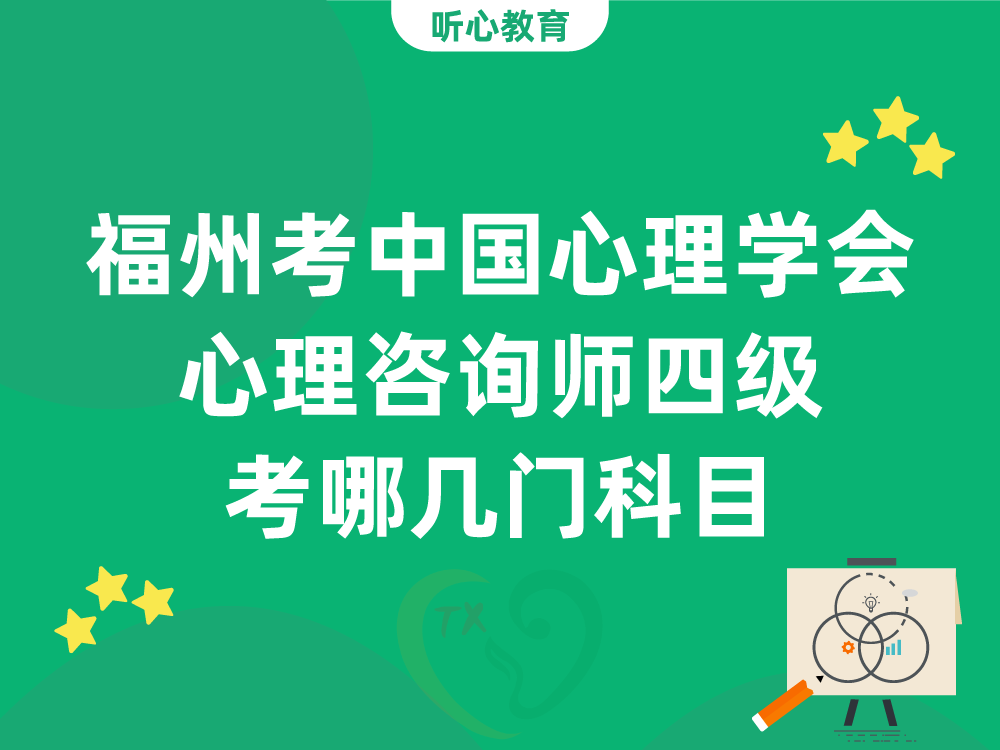 福州考中国心理学会心理咨询师四级考哪几门科目