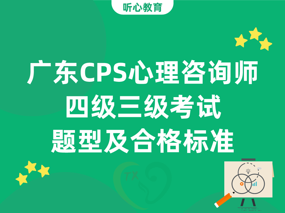 广东CPS心理咨询师四级三级考试题型及合格标准